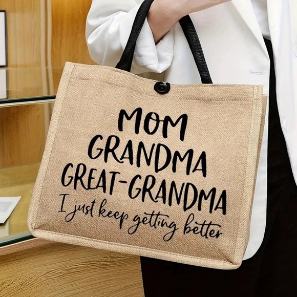 Passion of Essence Handbags - Grandma Tote Bag -Spacious & Stylish Handbag - Perfect Gift for Moms & Grandmas